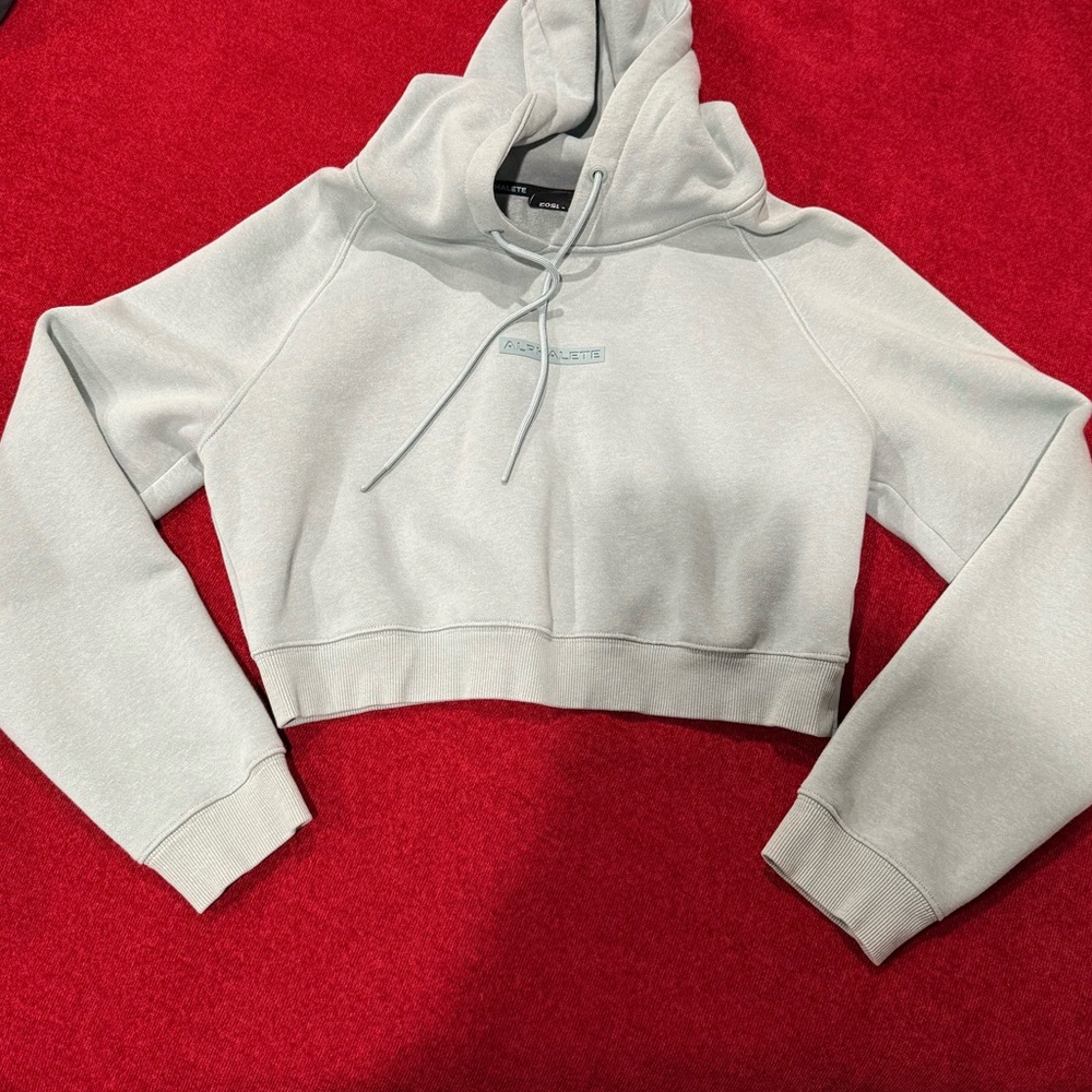 Alphalete Blue Cropped Hoodie